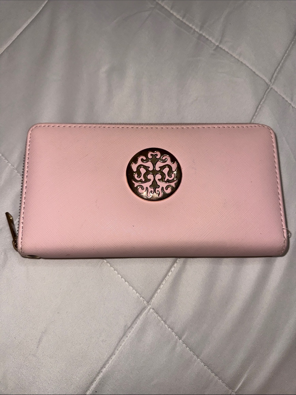 Women's Wallet with Gold Medallion